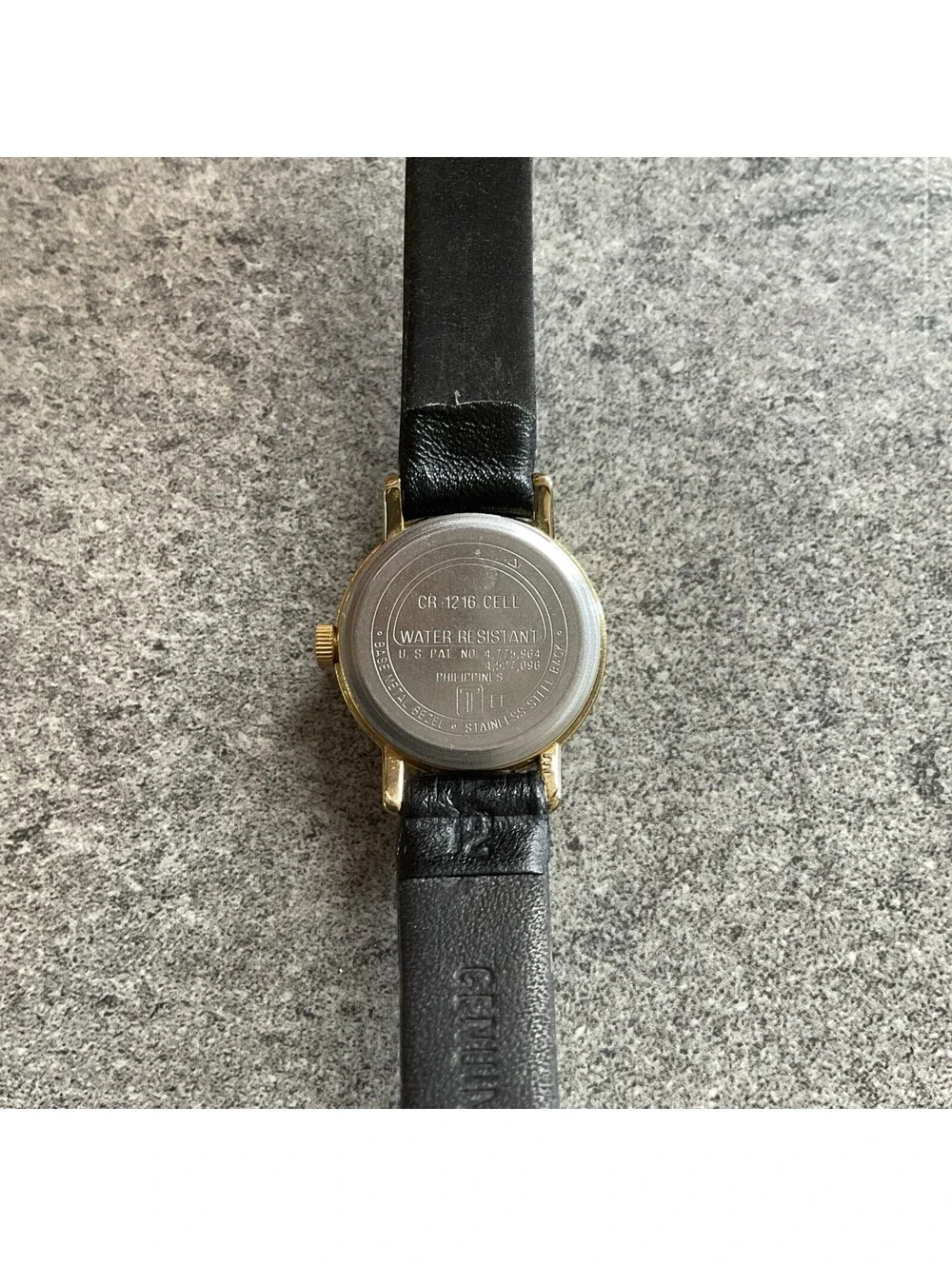 Vintage Acqua By Timex Womens Watch Gold Tone Case White Indiglo Dial Bin I